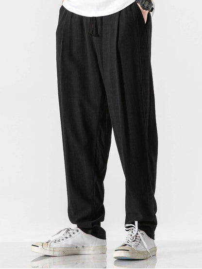Sterling Elastic Waist Relaxed Trousers_4