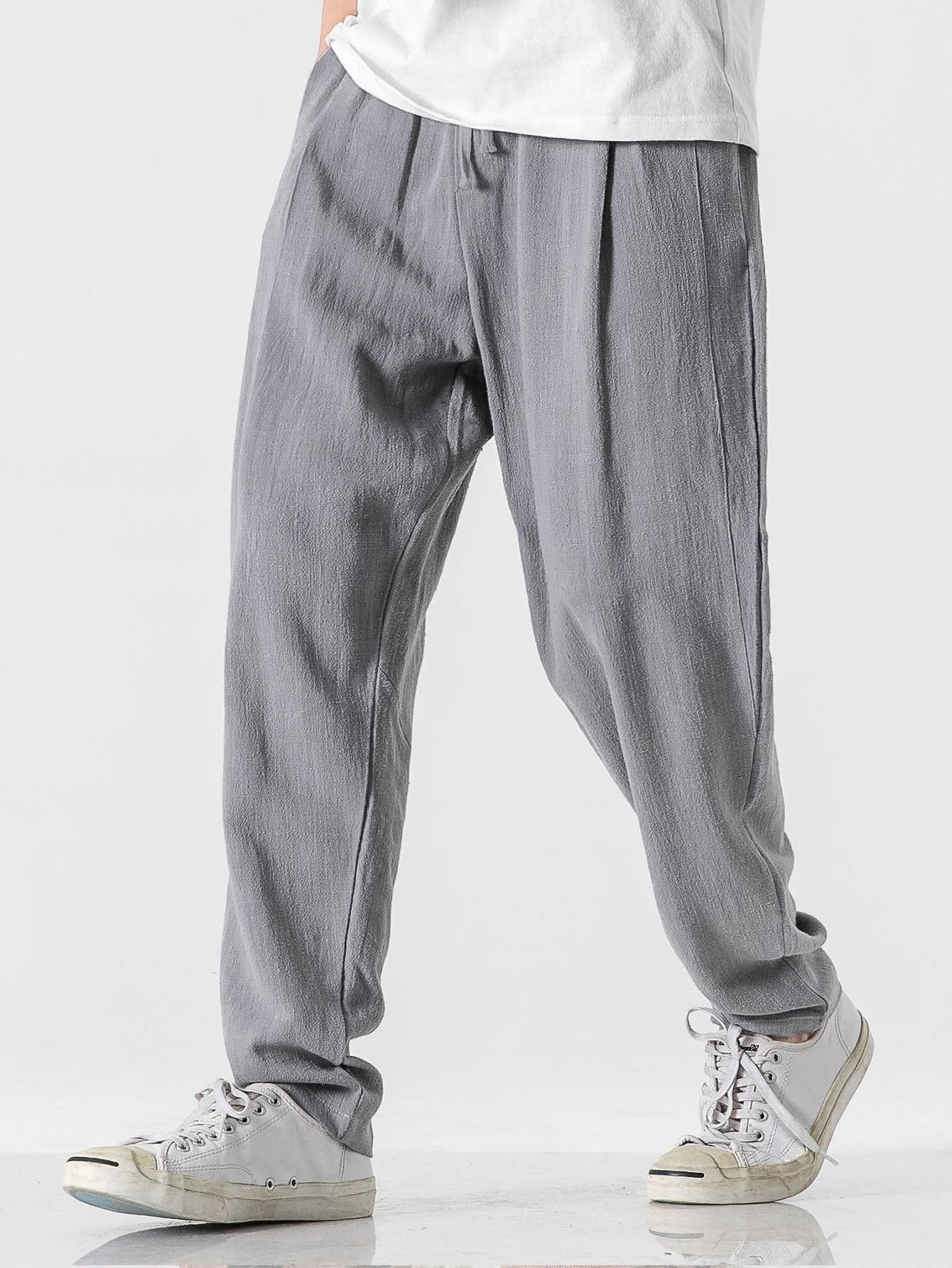 Sterling Elastic Waist Relaxed Trousers_9