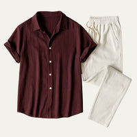Garrison Short Sleeve Linen Set