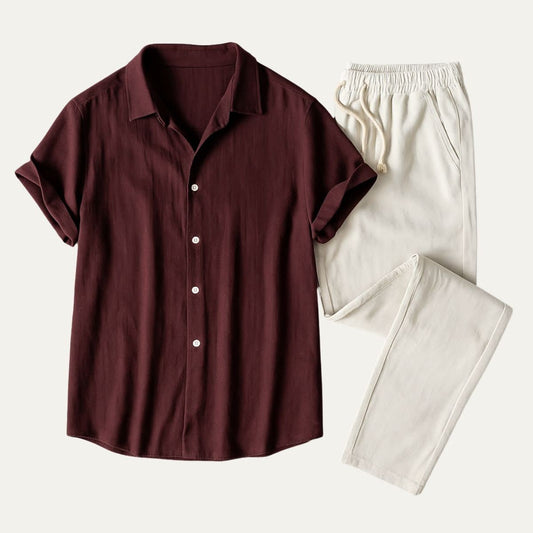 Garrison Short Sleeve Linen Set_1