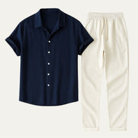Garrison Short Sleeve Linen Set
