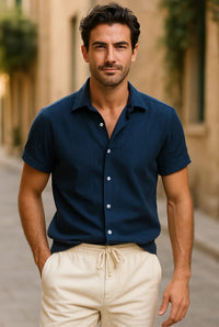 Garrison Short Sleeve Linen Set