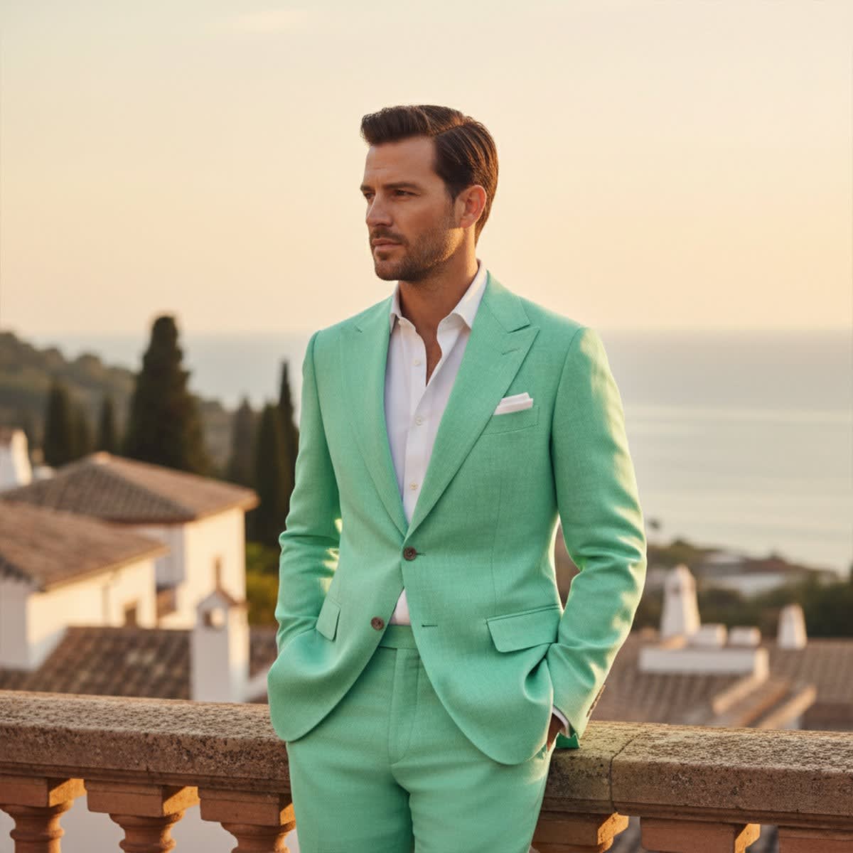 Nathaniel Casual Linen Suit_9