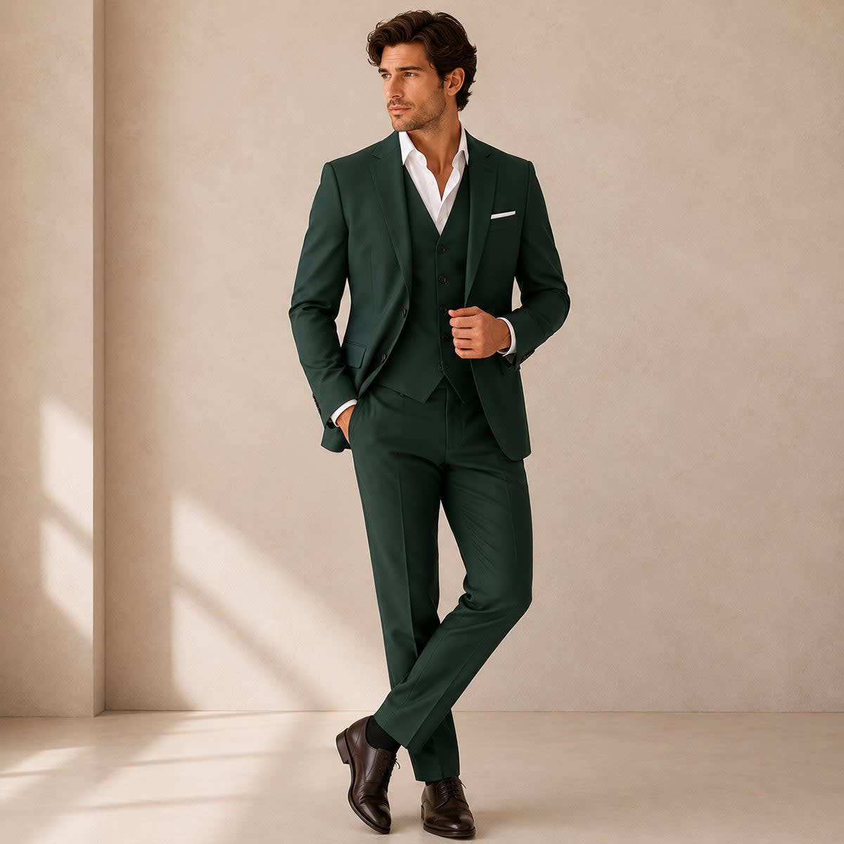Peregrine Notch Lapel Three Piece Suit