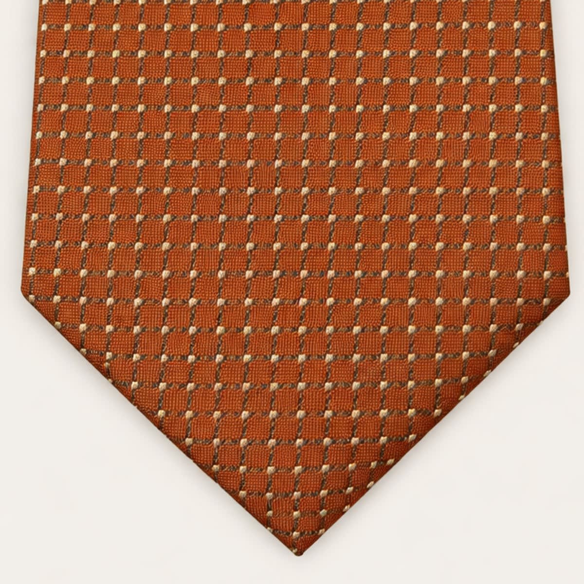 Reeve Orange Pin Dot Tie_3