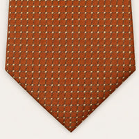 Reeve Orange Pin Dot Tie