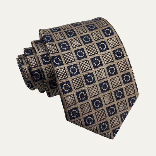 Priestley Tan Geometric Tie_1