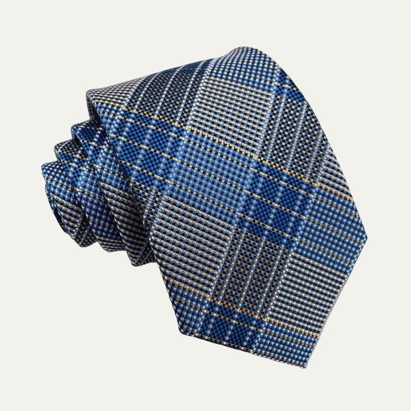 Pruitt Blue Plaid Tie_1