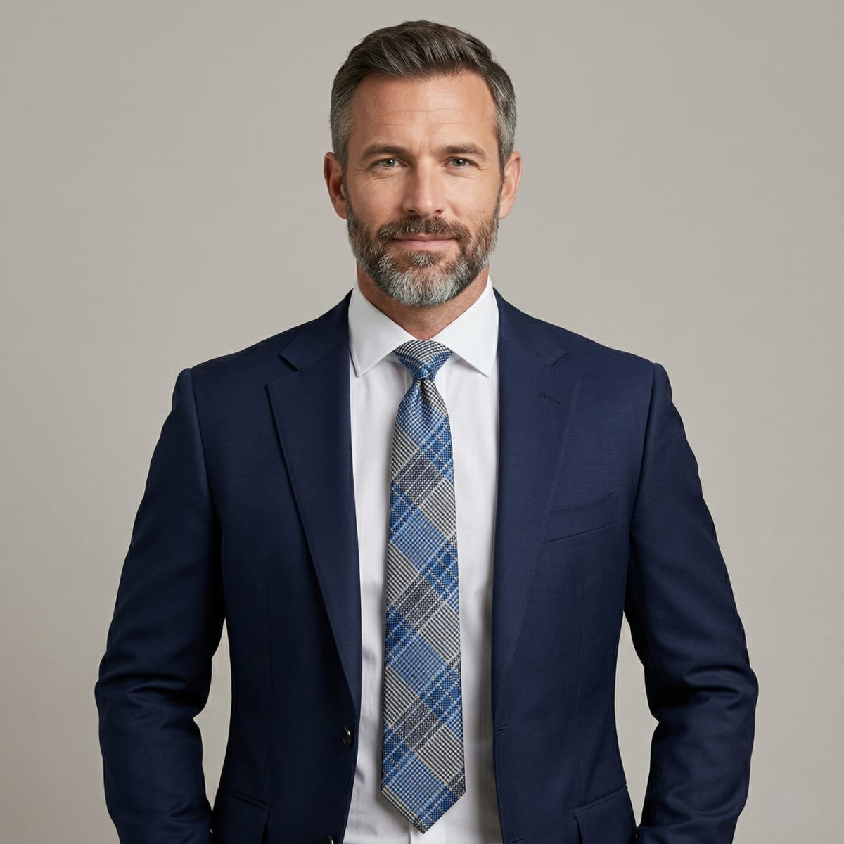 Pruitt Blue Plaid Tie_2
