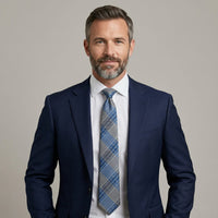 Pruitt Blue Plaid Tie