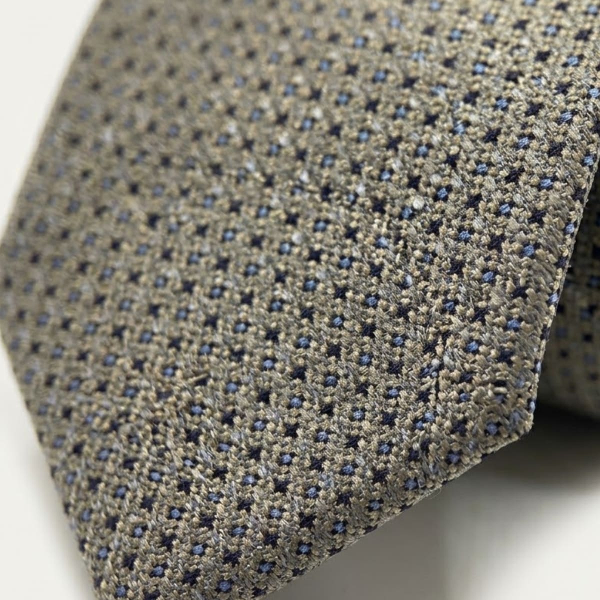 Ravi Champagne Micro Dot Tie_4