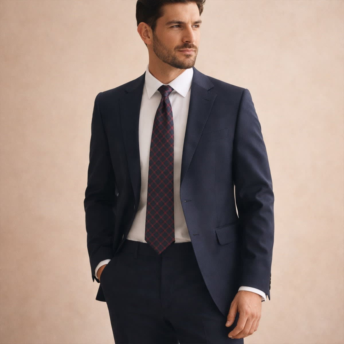 Rollo Checked Silk Blend Necktie