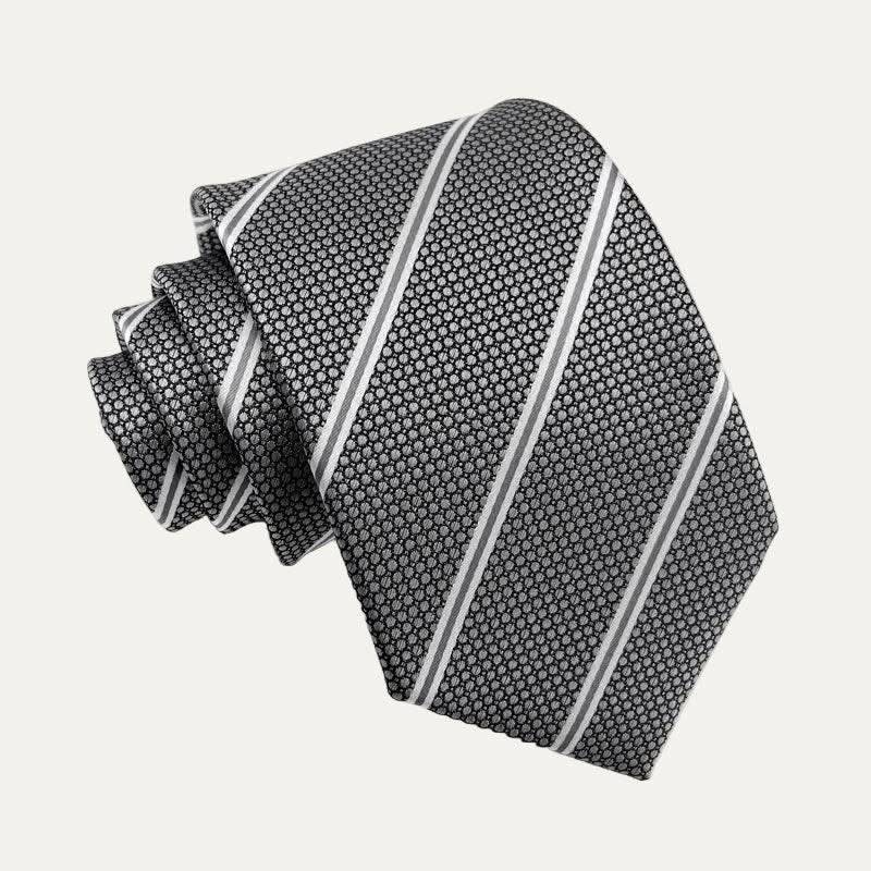 Rockwell Striped Silk Blend Necktie_1