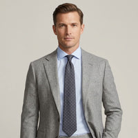 Redmond Charcoal Polka Dot Tie
