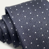 Redmond Charcoal Polka Dot Tie