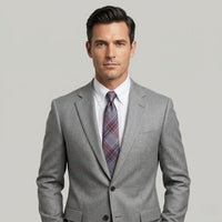 Reagan Burgundy Plaid Tie