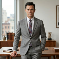 Reagan Burgundy Plaid Tie
