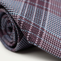 Reagan Burgundy Plaid Tie