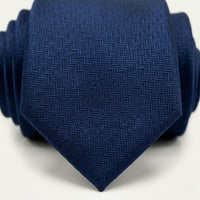 Rawlins Navy Herringbone Tie