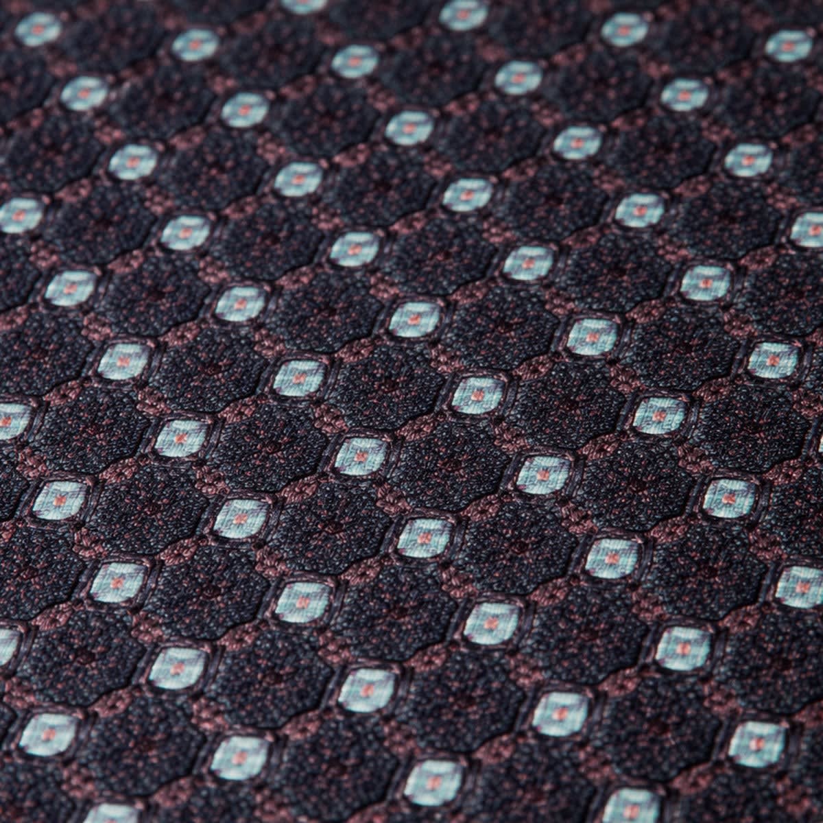 Roger Geometric Silk Blend Necktie_4