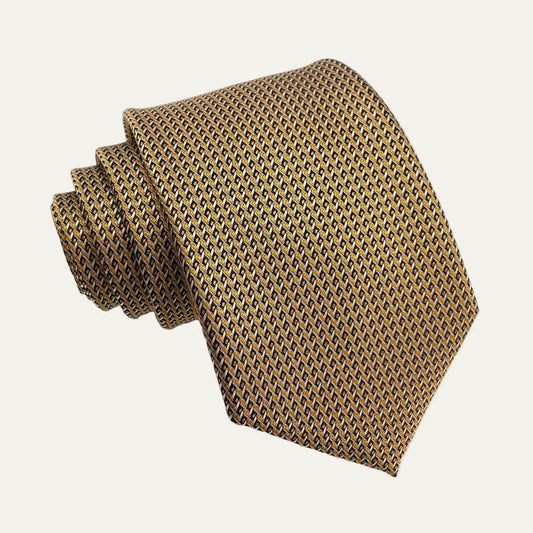 Reilly Gold Basket Weave Tie_1