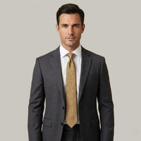 Reilly Gold Basket Weave Tie