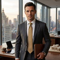 Reilly Gold Basket Weave Tie