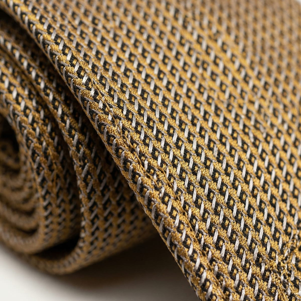 Reilly Gold Basket Weave Tie