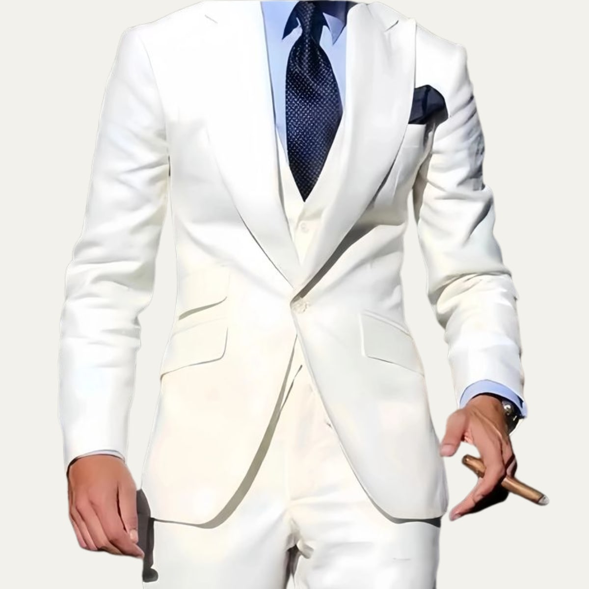 Phineas Peak Lapel Three Piece Suit_2