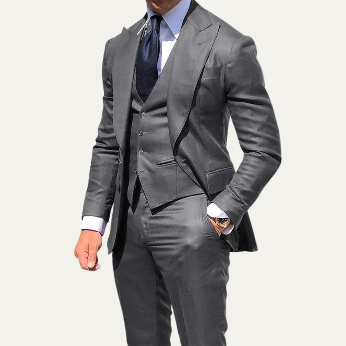 Phineas Peak Lapel Three Piece Suit