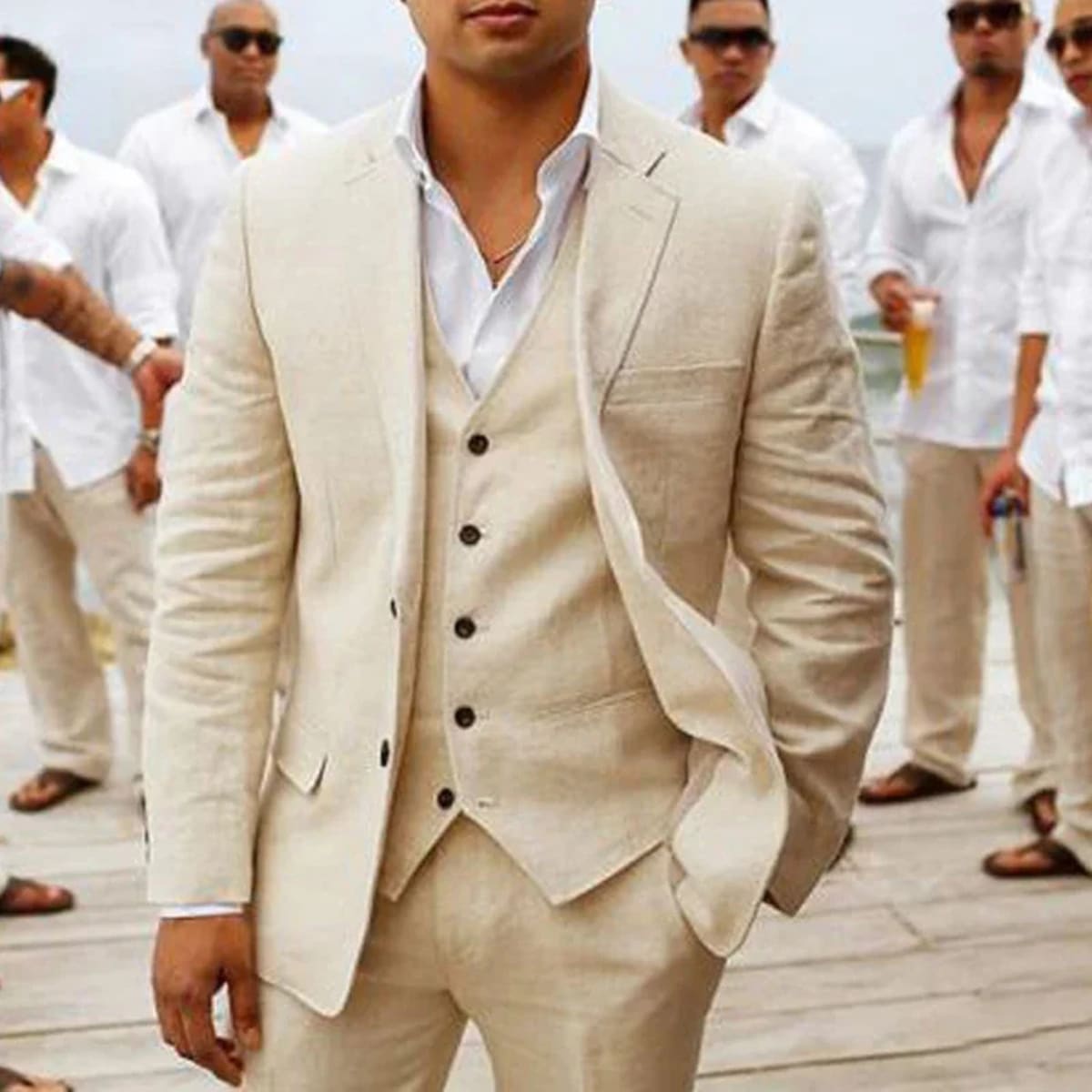 Merlin Linen 3 Piece Suit_2