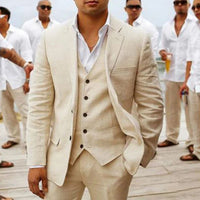 Merlin Linen 3 Piece Suit