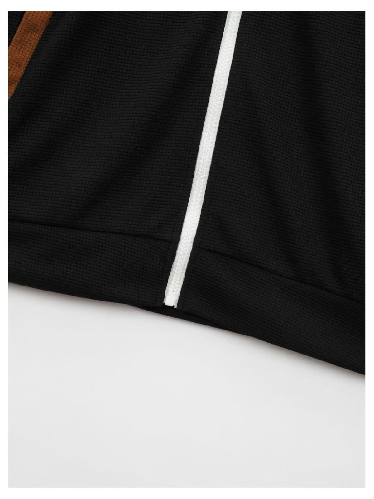 Digby Color Block Waffle Knit Zip Up Jacket