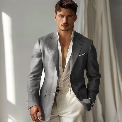 Deacon Notch Lapel Two Button Blazer_1