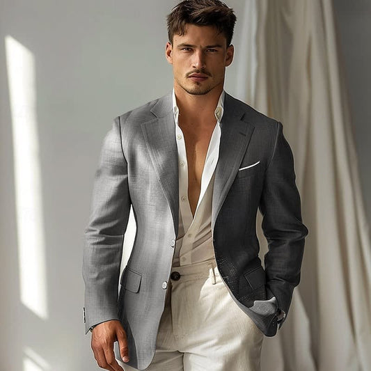 Deacon Notch Lapel Two Button Blazer_1
