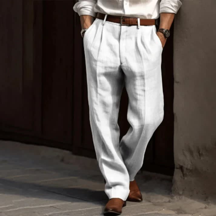 Kai Pleated Front Wide Leg Trousers