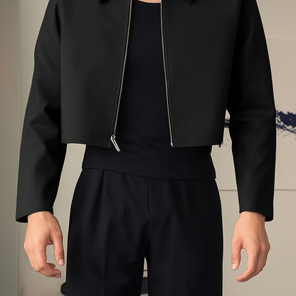 Donald Cropped Boxy Zip Up Jacket_1