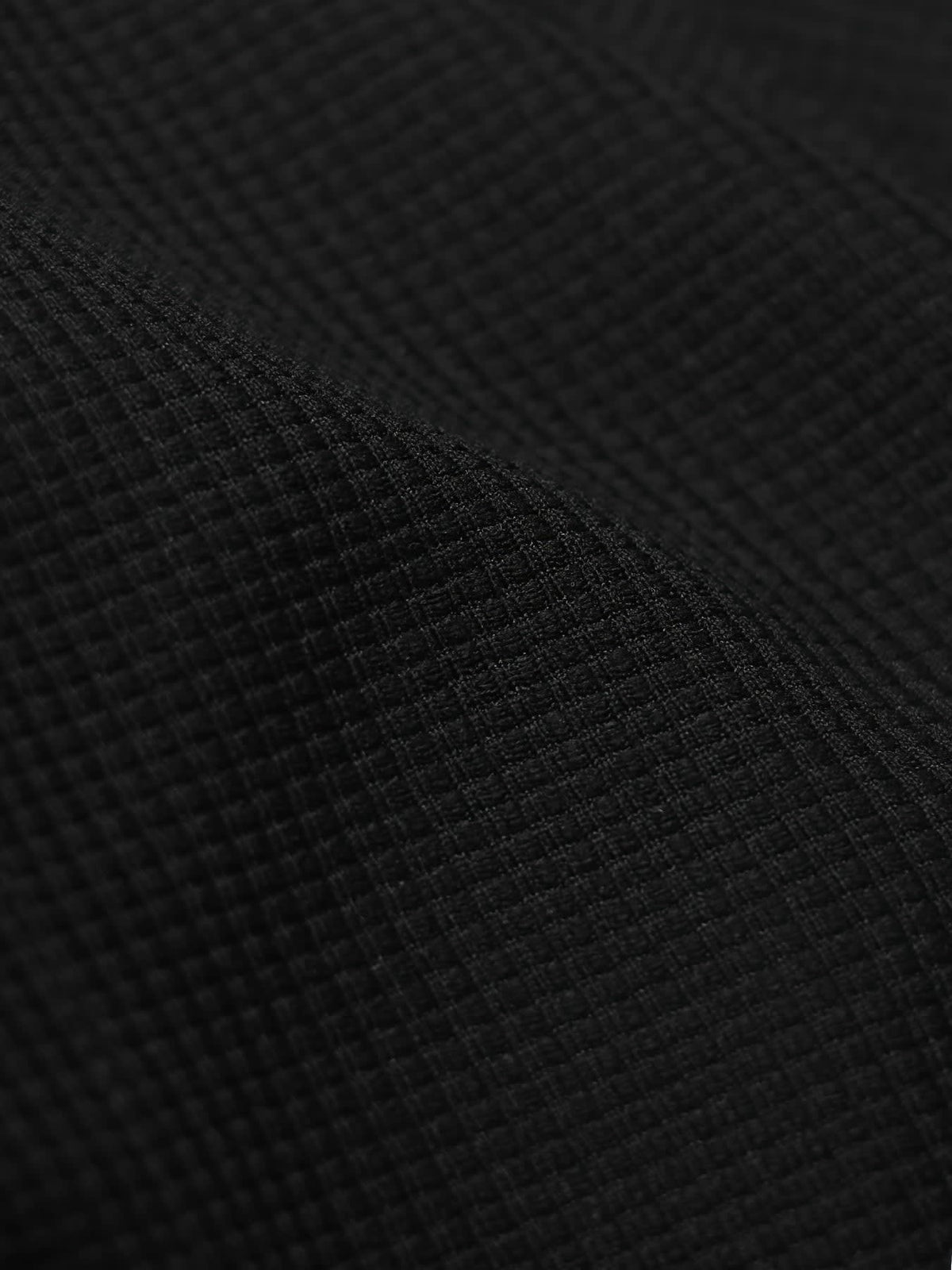 Hanley Waffle Texture Long Sleeve Henley