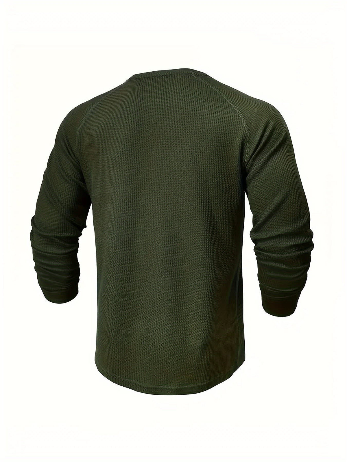 Hanley Waffle Texture Long Sleeve Henley