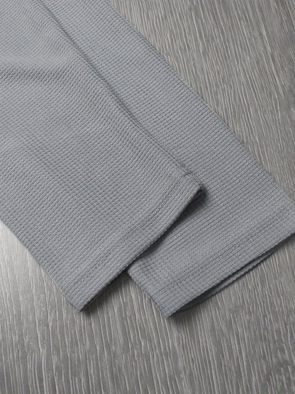 Hanley Waffle Texture Long Sleeve Henley_23
