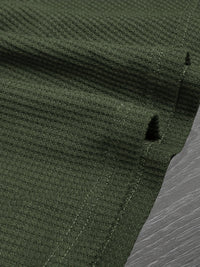 Hanley Waffle Texture Long Sleeve Henley