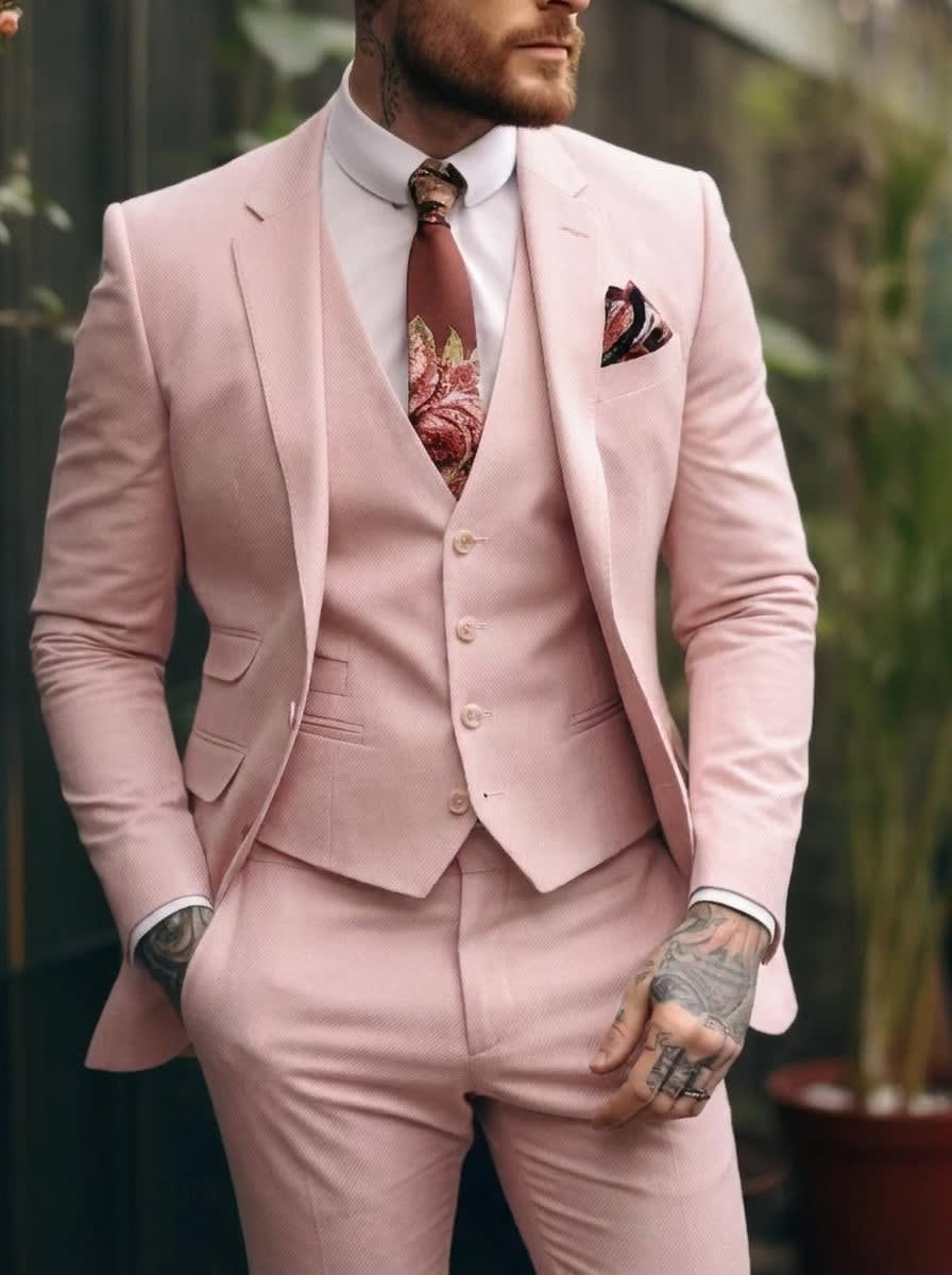 Lincoln One Button Three Piece Suit_11