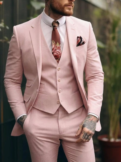 Lincoln One Button Three Piece Suit_11