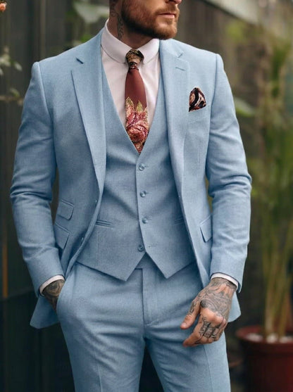 Lincoln One Button Three Piece Suit_13