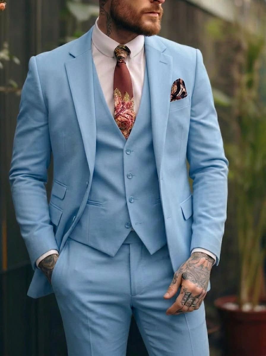 Lincoln One Button Three Piece Suit_14