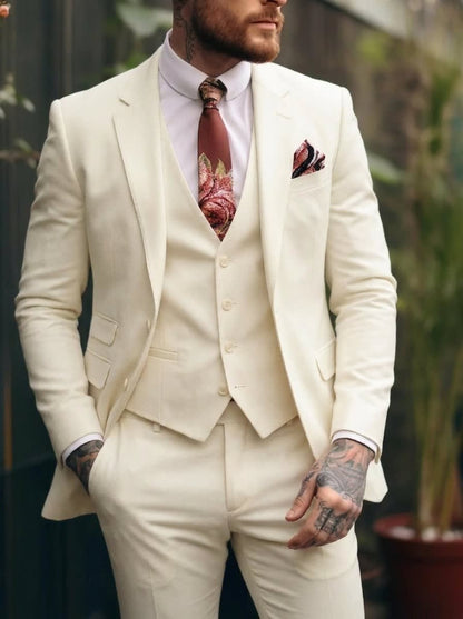 Lincoln One Button Three Piece Suit_5