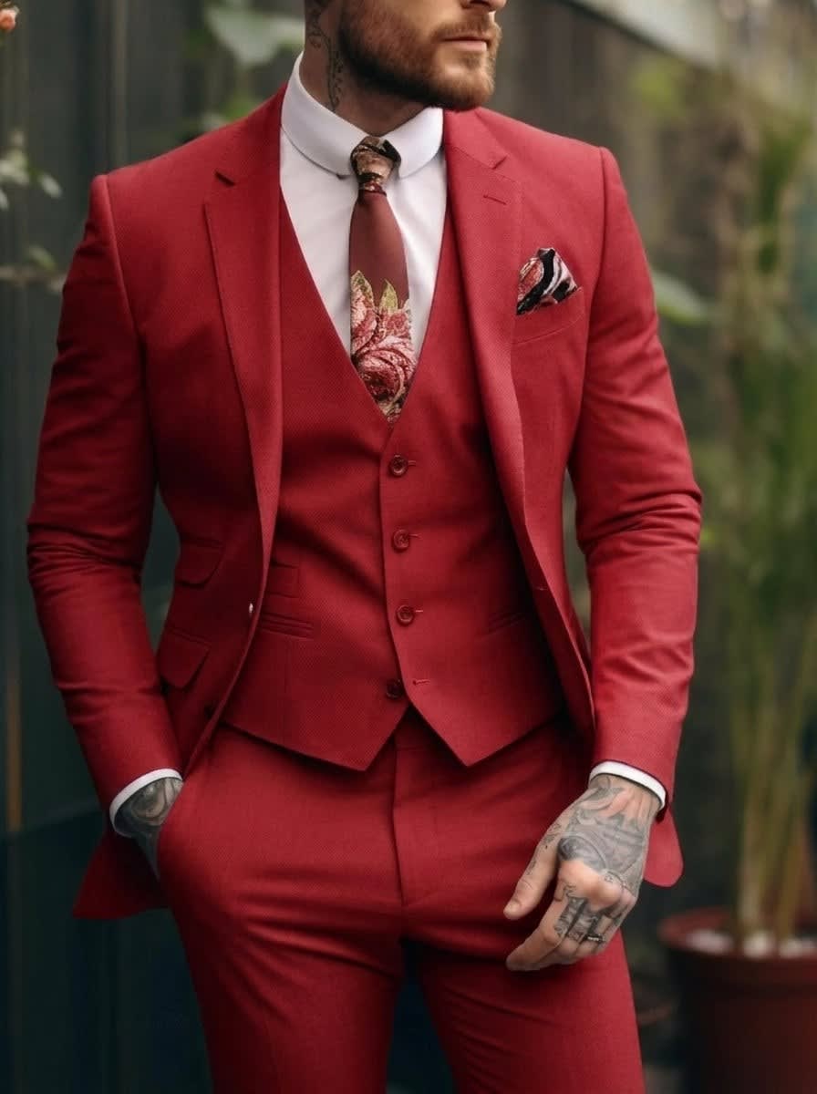 Lincoln One Button Three Piece Suit_9