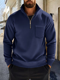 Linus Half Zip Stand Collar Pullover
