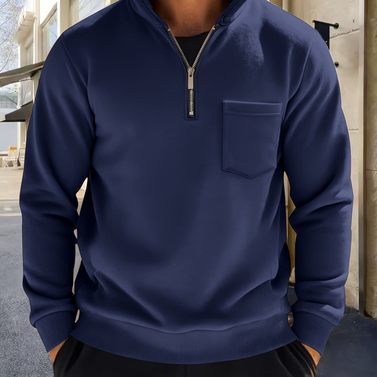 Linus Half Zip Stand Collar Pullover