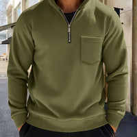 Linus Half Zip Stand Collar Pullover